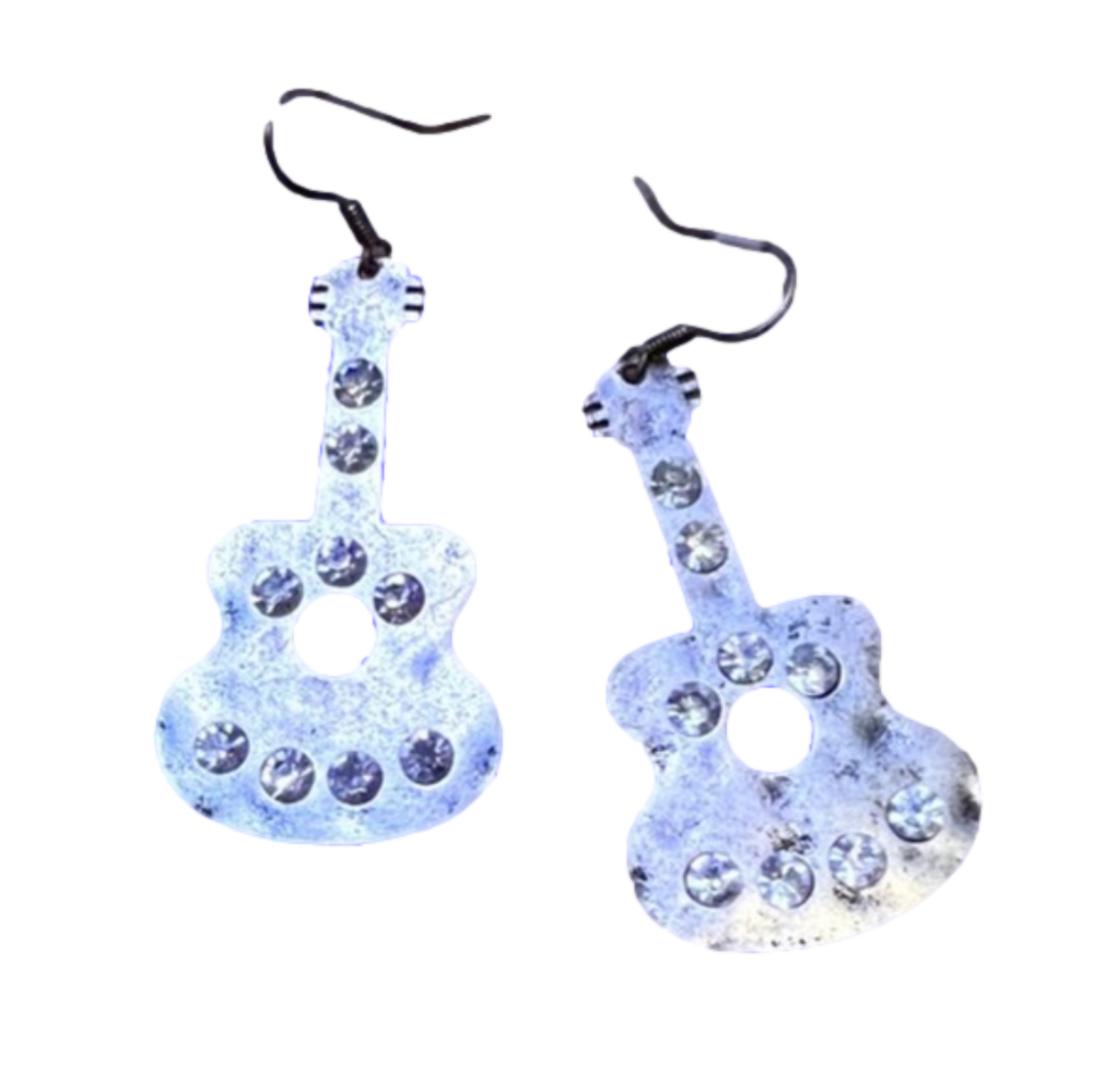 Arras Creations Store Brand Fashion Trendy Guitar Dangles Earrings
